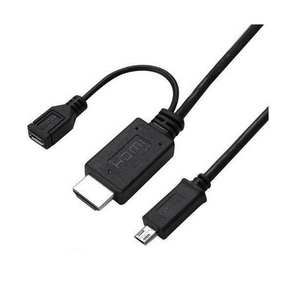 Conqueror Electronics Accessories Black / Brand New Conqueror Cable micro USB Spin to HDMI MHL with S3 Adapter 1.8 Meter Black - C113