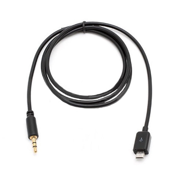 Conqueror Electronics Accessories Black / Brand New Conqueror Cable micro USB to 3.5mm Audio Output Male to Male - C128