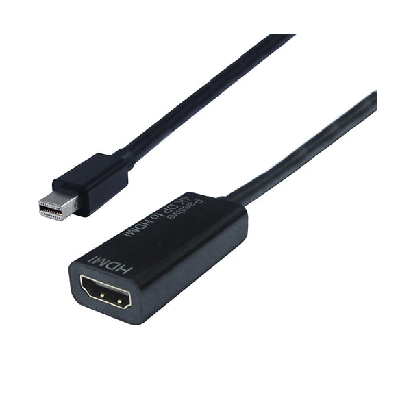 Conqueror Electronics Accessories Black / Brand New Conqueror Cable Mini Display to HDMI Male to Female White - C123H