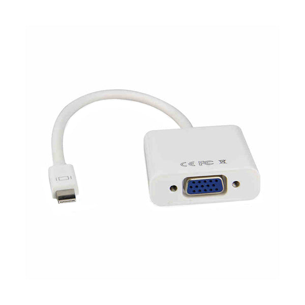 Conqueror Electronics Accessories White / Brand New Conqueror Cable Mini Display to VGA Female to Male White - C123E