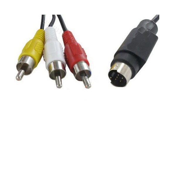 Conqueror Electronics Accessories Black / Brand New Conqueror Cable S-VHS to 3 x RCA Male to Male 1.8 Meter - C92