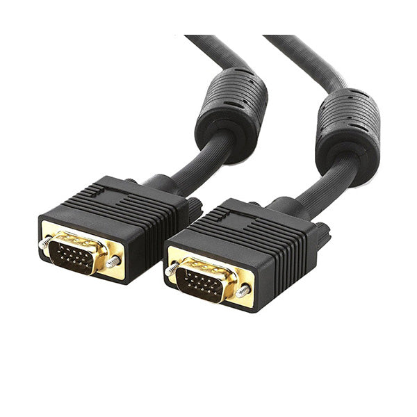 Conqueror Electronics Accessories Black / Brand New Conqueror Cable VGA to VGA Male to Male 10 Meter - C88C