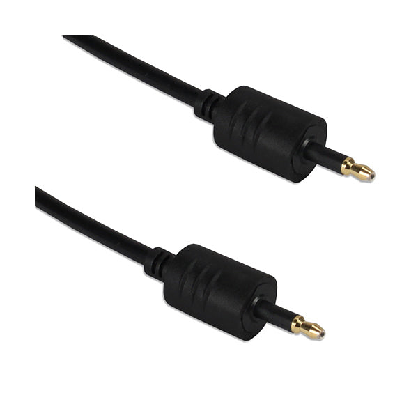 Conqueror Electronics Accessories Black / Brand New Conqueror Fiber Optic Cable 3.5mm to 3.5mm 1.5 Meter Black - C117B