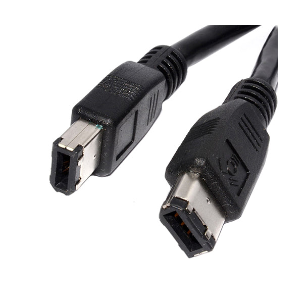 Conqueror Electronics Accessories Black / Brand New Conqueror Firewire Cable IEEE1394 6 Pin to 6 Pin 1.5 Meter - C10
