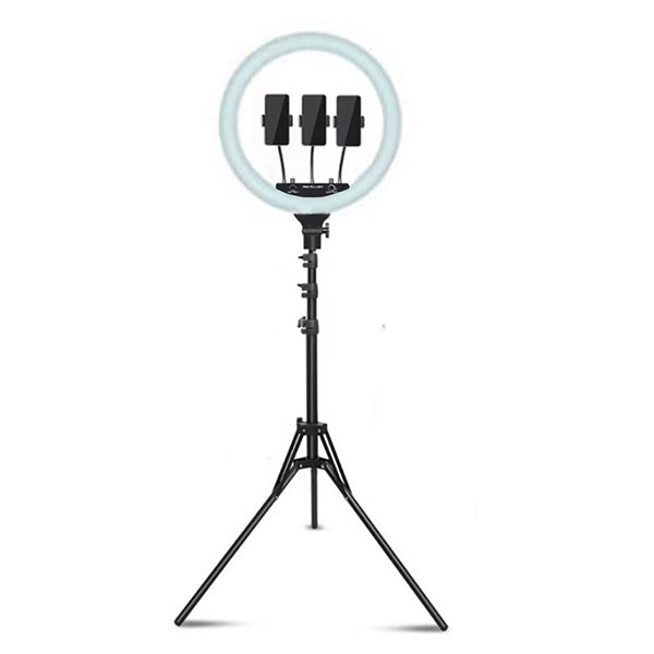 Conqueror Electronics Accessories Black / Brand New Conqueror Multipurpose Ring Light 18 Inches with Tripod for Mobile Cell Phone – CL460