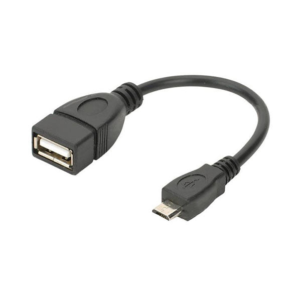 Conqueror Electronics Accessories Black / Brand New Conqueror OTG Cable micro USB to USB Male to Female - C118B