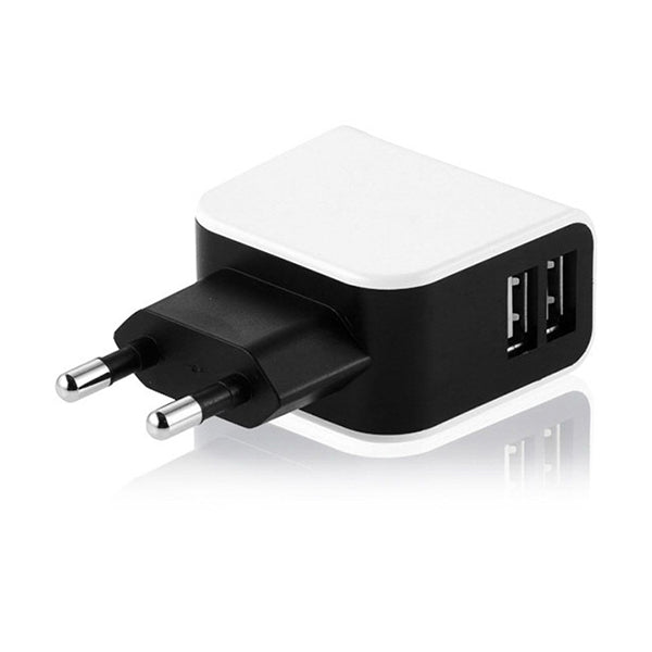 Conqueror Electronics Accessories Black White / Brand New Conqueror USB Double Power Adapter Wall Charger - CH58C