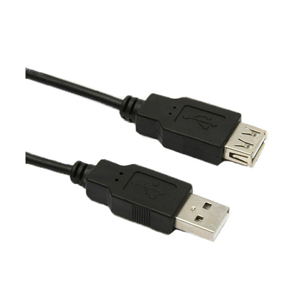 Conqueror Electronics Accessories Black / Brand New Conqueror USB Extension Cable Male to Female Nickel Plated 2 Meter - C15B