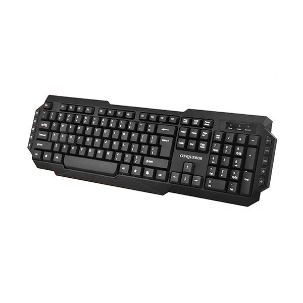 Conqueror Electronics Accessories Black / Brand New Conqueror Wired Keyboard Arabic and English for Desktop Computer PC Laptop - P367