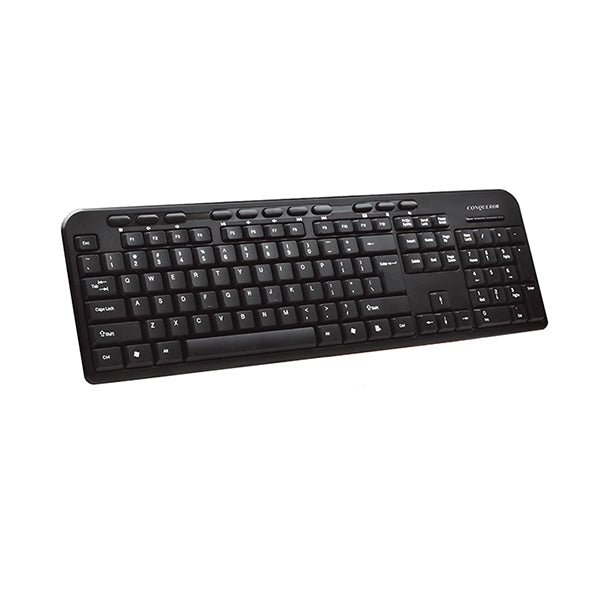 Conqueror Electronics Accessories Black / Brand New Conqueror Wired Keyboard Arabic and English for Desktop Computer PC Laptop - P368