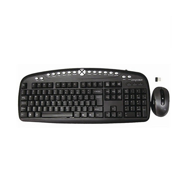 Conqueror Electronics Accessories Black / Brand New Conqueror Wireless Keyboard with Mouse for Desktop Computer PC Laptop - CB6002