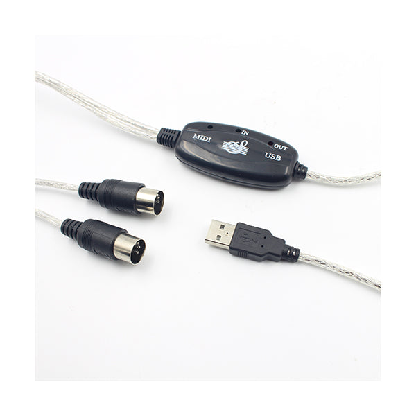 Conqueror Hobbies & Creative Arts Black / Brand New Conqueror Cable MIDI PC To Music Keyboard Adapter Converter 1.8 Meter - C84