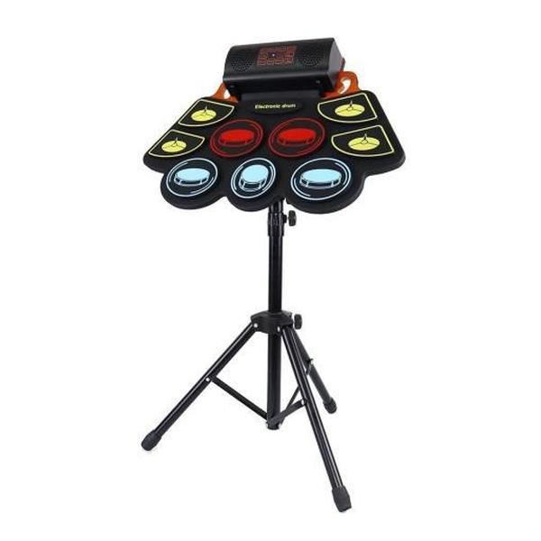Conqueror Hobbies & Creative Arts Conqueror Silicon Electronic Hand Roll 9 Pads Drum Set - HQC1