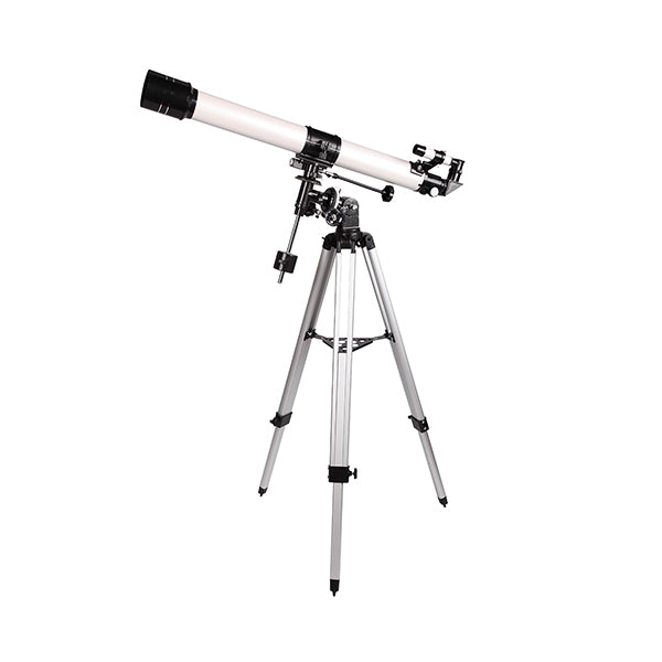 Conqueror Optics White / Brand New Conqueror Telescope 900mm Focal Length with 70mm Aperture Adjustable Tripod Height- AT6463