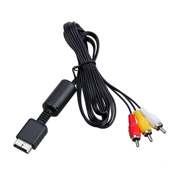 Conqueror Video Game Console Accessories Black / Brand New Conqueror Cable PS2 to RCA 1.8 Meter - C42