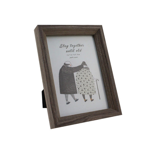 Cool Gift Decor Brown / Brand New Cool Gift, Wood Picture Frame with Glass Front, 5″ x 7″ - 94907B