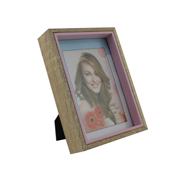 Cool Gift Decor Pink / Brand New Cool Gift, Wood Picture Frame with Glass Front, 5″x7″ - 88932
