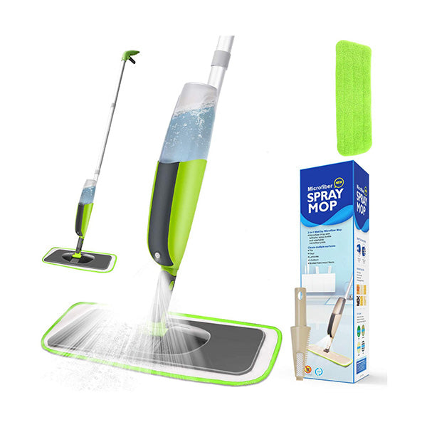 Cool Gift Household Supplies Green / Brand New Cool Gift, Microfiber 360′ Rotating Healthy Spray Mop - 94856