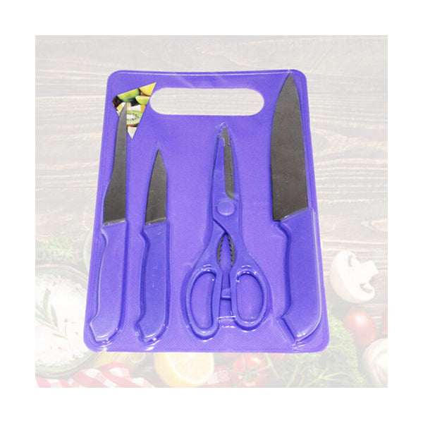 Cool Gift Kitchen & Dining Purple / Brand New Cool Gift, Kitchen Board & Knives Sets - 96087
