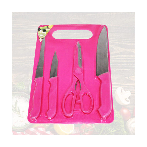 Cool Gift Kitchen & Dining Pink / Brand New Cool Gift, Kitchen Board & Knives Sets - 96087