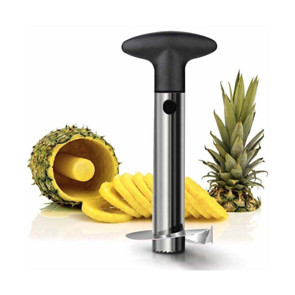 Cool Gift Kitchen & Dining Black / Brand New Cool Gift, Stainless Steel All-In-One Pineapple Slicer - 78562