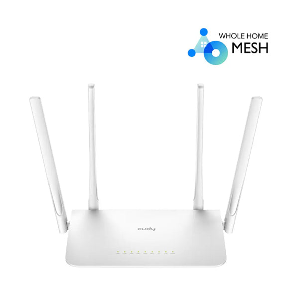 Cudy Networking White / Brand New / 1 Year Cudy, AC1200 Gigabit Wi-Fi Mesh Router - WR1300