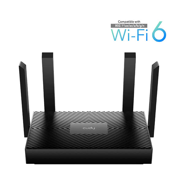 Cudy Networking Black / Brand New / 1 Year Cudy, AX1500 Gigabit Wi-Fi 6 Router - WR1500