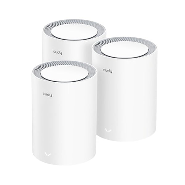 Cudy Networking White / Brand New / 1 Year Cudy, AX3000 2.5G Dual Band Wi-Fi 6 Mesh System, 3-Pack - M3000W