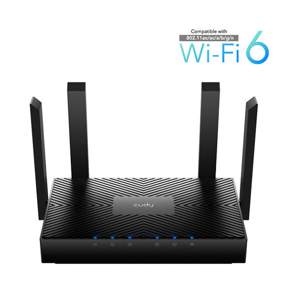 Cudy Networking Black / Brand New / 1 Year Cudy, AX3000 Gigabit Wi-Fi 6 Mesh Router - WR3000