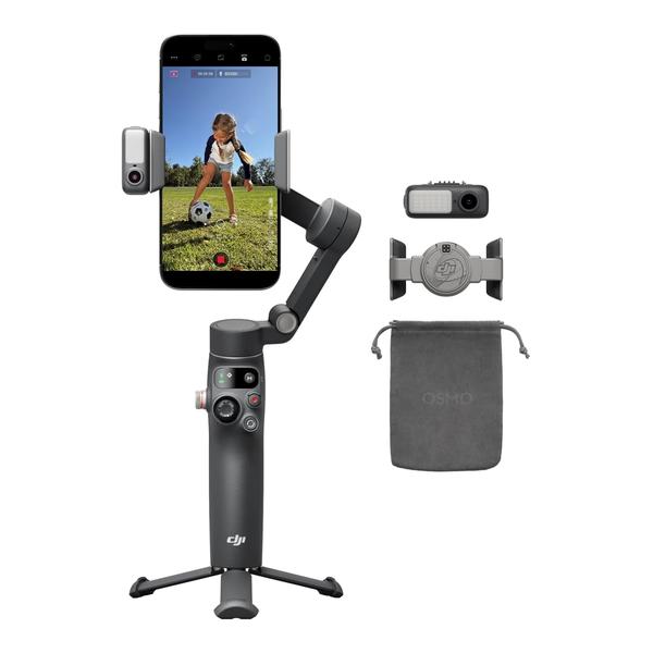 DJI Camera & Optic Accessories DJI Osmo Mobile 8 Gimbal Stabilizer for Phone, Native Tracking with Apple DockKit, 360° Pan Rotation, Built-in Extension Rod & Tripod, 10h Battery, Extension Rod, Foldable 3-Axis Stabilization