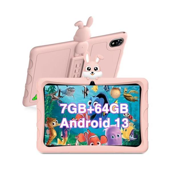Doogee Computers Pink / Brand New / 1 Year DOOGEE U9 Kid Tablet 10.1 inch HD Kids Tablet, 7GB+64GB/TF 1TB Quad Core, Android 13 Tablet for Kids 3-7 with 5060mAh |WiFi-6 |BT 5.0| Dual Camera |OTG| Widevine L1 + 1 Year Warranty