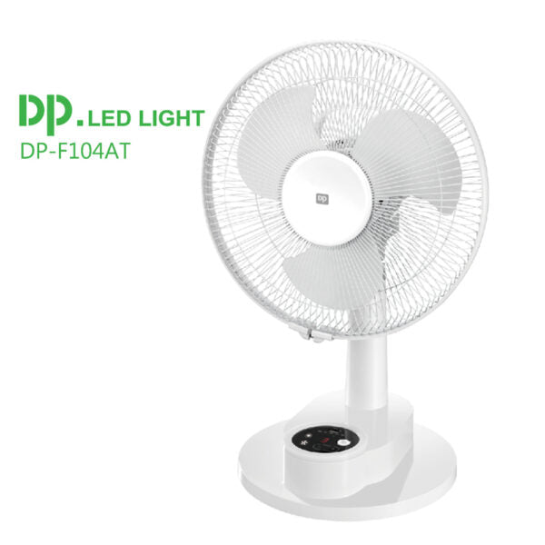 Dp Household Appliances White / Brand New DP-F104AT, 12“Rechargeable Fan With LED