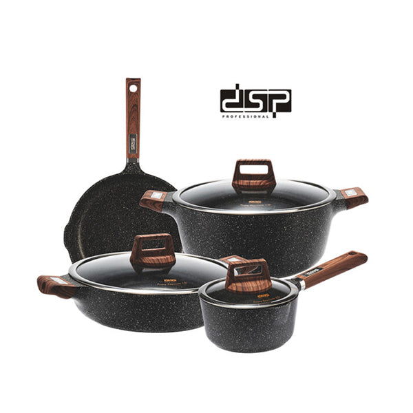 DSP Kitchen & Dining Black / Brand New 7 Pcs DSP Deluxe Non-stick Multi-cookware Set CA005-S02