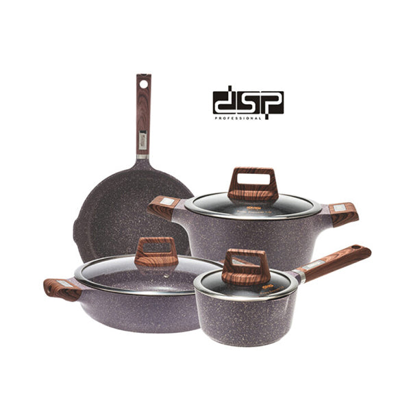 DSP Kitchen & Dining Purple / Brand New 7 Pcs DSP Deluxe Non-stick Multi-cookware Set CA005-S02