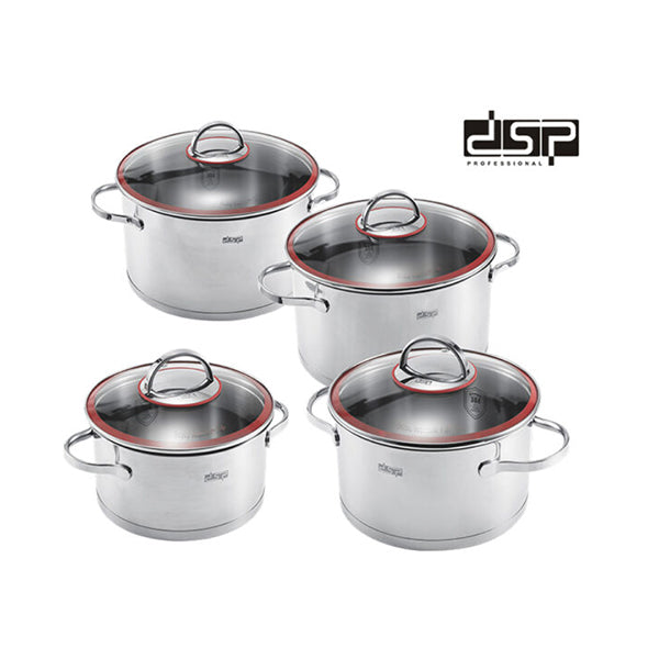 304 Stainless Steel Casserole Cookware Set with Draining Hole