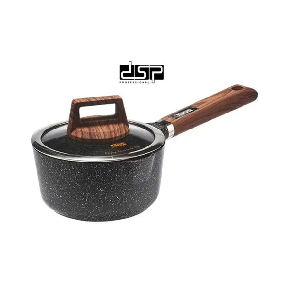 DSP Kitchen & Dining Black / Brand New DSP 16cm Toughened Non-Stick Sauce Pan - CA005-A16