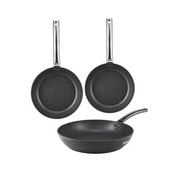 DSP Kitchen & Dining Black / Brand New DSP Cookware Set of 3 Pcs, CA008-S01 - 96255