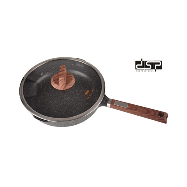 DSP Kitchen & Dining Black / Brand New DSP Toughened Non-Stick Frypan With Lid CA005-CD24