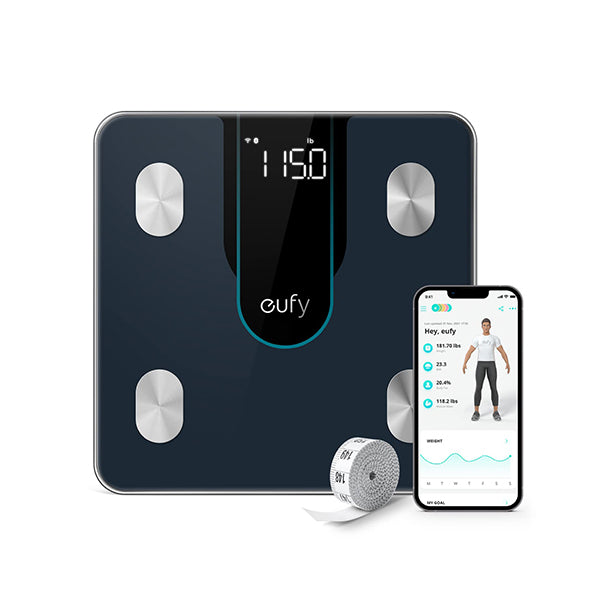 Eufy Health Care Blue / Brand New eufy Smart Scale P2, Digital Bathroom Scale with Wi-Fi, Bluetooth, 15 Measurements Including Weight, Body Fat, BMI, Muscle & Bone Mass, 3D Virtual Body Mod, 50 g/0.1 lb High Accuracy, IPX5 Waterproof