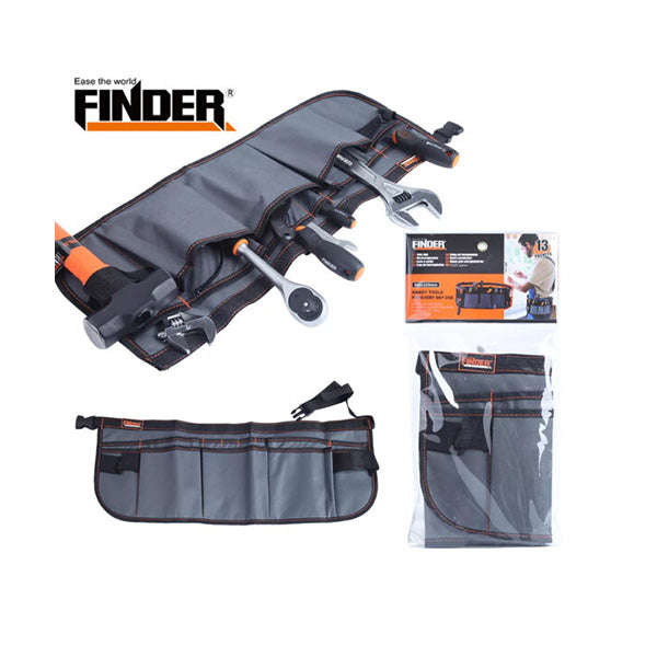 Finder Hardware Accessories Black Grey / Brand New Finder, 13 Pockets Tool Belt Bag - 194151