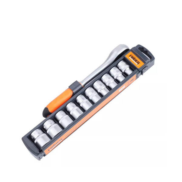 Finder Tools Black Orange / Brand New Finder, 1 Set Of 11 3/8 Inch Socket Set - 192867