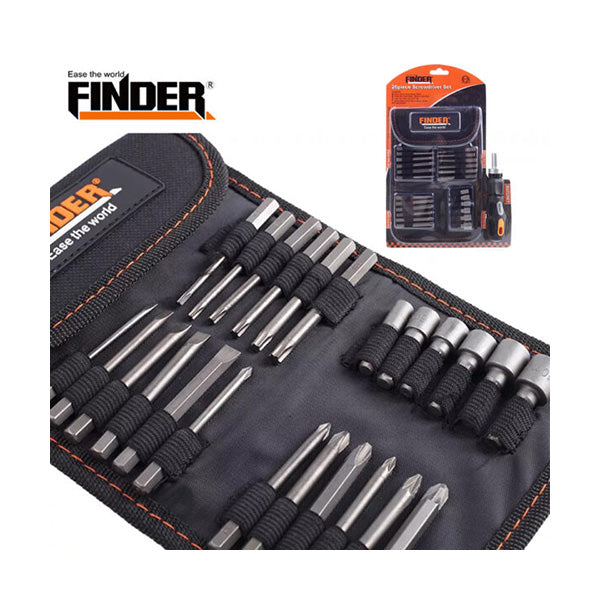 Finder Tools Silver / Brand New Finder, 26Pcs Screwdrivers Set - 193042