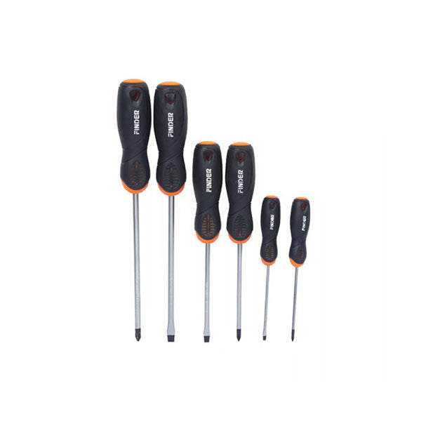 Finder Tools Black Orange / Brand New Finder, 6Pcs Screwdrivers Set - 193031