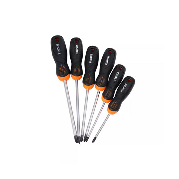 Finder Tools Black Orange / Brand New Finder, 6Pcs Screwdrivers Set - 193135