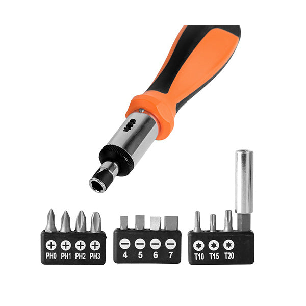 Finder Tools Black Orange / Brand New Finder, Screwdriver With 13 Replacement Heads - 193233