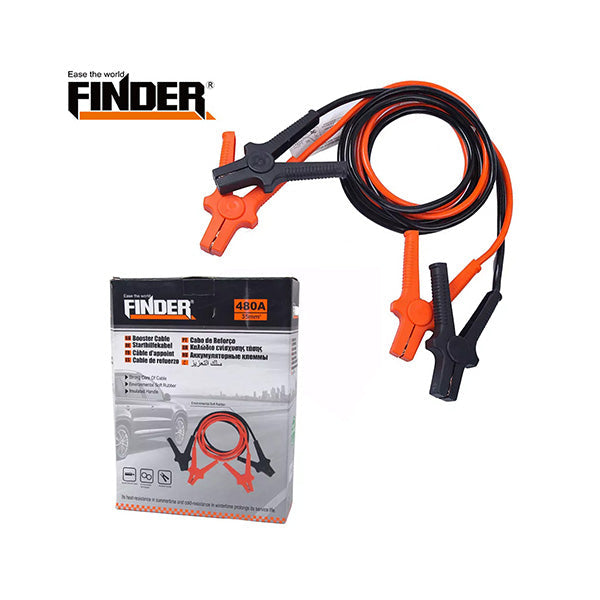 Finder Vehicle Parts & Accessories Black Orange / Brand New Finder, Booster Cable 3 Meters - 194166