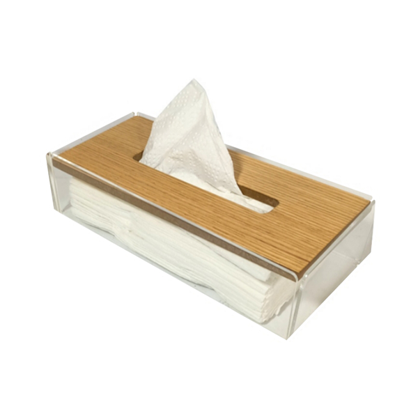 Flow Bathroom Accessories Flow Wooden Plexi Tissue Box