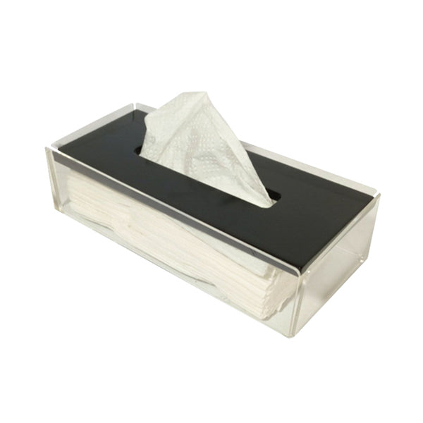 Flow Bathroom Accessories Black / Brand New Flow Wooden Plexi Tissue Box