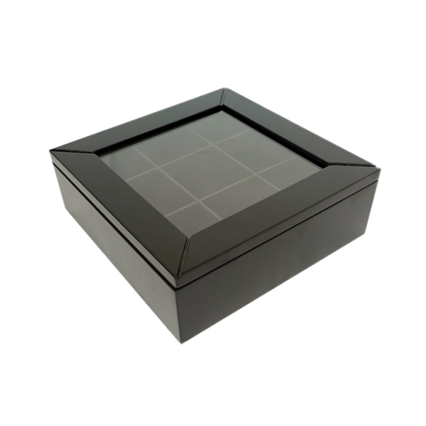 Flow Wooden Glass Tea Box, Size: 23 x 23 x 8 Cm Price in Lebanon ...