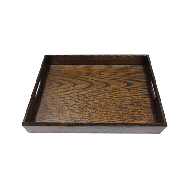 Flow Kitchen & Dining Dark Walnut / Brand New Flow Wooden Straight Tray, Size: 40 x 30 x 5.5 Cm - 311